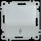 ВС10-1-2-Б Выключатель одноклавишный проходной 10А BOLERO антрацит