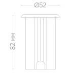 Светильник светодиодный подводный ДВУ-3w 24в RGB IP68 круг (БЕЗ ДРАЙВЕРА!)