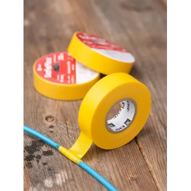 Изолента ПВХ желтая 19мм 20м серии SafeFlex