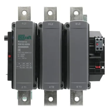 Контактор 630А 380В АС АС3 АС4 1НО+1НЗ КМ-102