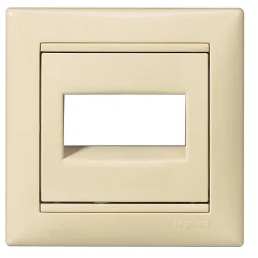 VALENA Кнопка 12В с держатлем этикетки слоновая кость