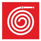 Знак ''Пожарный рукав'', 200х200 мм, пленка самоклеящаяся