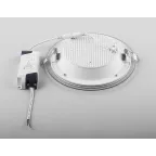 Светильник светодиодный ДВО-24w 4000K 1440Лм со стеклом белый