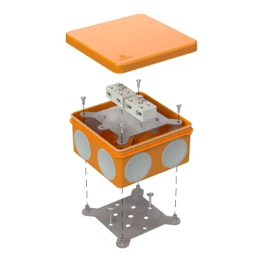 Коробка огнестойкая разветвительная для о/п двухкомпонентная 60-0300-FR6.0-4-4-Р Е15-Е60 100х100х50