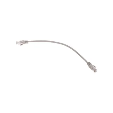 Патч-корд U/UTP, CAT 5e, RJ45-RJ45, 26AWG, LSZH, серый, 0,3м,