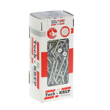 Шуруп универсальный 4,5х50 потайная головка, остроконечный, оцинкованный (200шт) - коробка