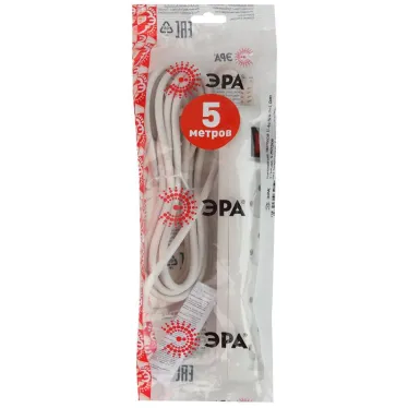 Удлинитель электрический U-4s-5m-2x1 без заземления c выключателем 4 розетки 5 м ПВС 2x1мм2 10А