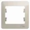 GLOSSA рамка 1-постовая молочный