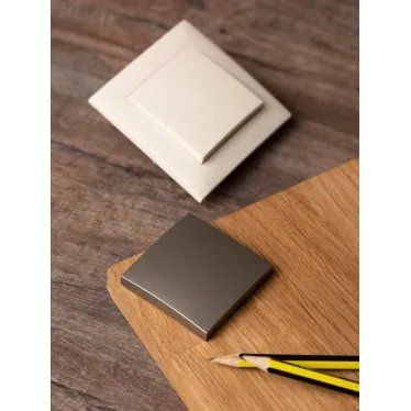 Валенсия лицевая панель выключателя 1-кл. 10А кашемир