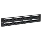 Патч-панель TERACOM PRO 19'Cat.6 2U неэкранированная UTP 48 портов RJ-45 Dual IDC