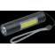 Фонарь светодиодный NPT-KC06-ACCU брелок алюминиевый 1LED(1Вт)+1СOB LED(3Вт) 3 режима