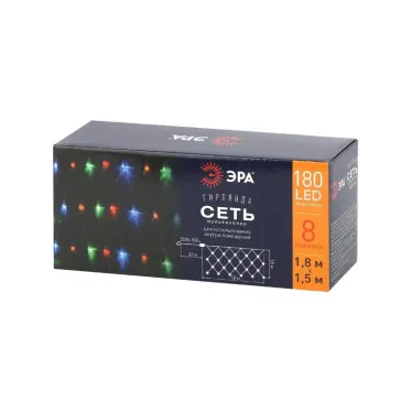 Гирлянда LED Сеть 1,8 м*1,5 м ENIS-01M мультиколор, мультирежим, 220V, IP20 (60/540)