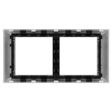 Avanti Рамка-суппорт для In-liner Front серебрист ый металлик 4модуля