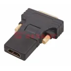 Переходник штекер DVI-D - гнездо HDMI, поворотный,,