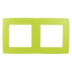 Рамка на 2 поста, Эра12, лайм, 12-5002-26