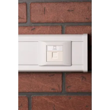 Розетка RJ45, категории 5e (ширина 2 модуля)