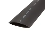 Термоусаживаемая трубка 60,0 30,0 мм, черная, упаковка 10 шт. по 1 м, REXANT