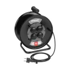 Удлинитель силовой КГ на катушке 4 гнезда, с/з, 30 м, 3х1,5 мм2, IP44 c защитными крышками, металлическая катушка