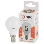 Лампа светодиодная LED P45-5W-827-E14 (диод, шар, 5Вт, тепл, E14 (10/100/3500)