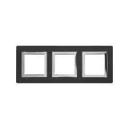 Рамка из алюминия, ''Avanti'', черная, 6 модулей