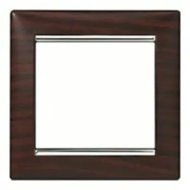 VALENA Рамка 1 пост темное дерево/серебро