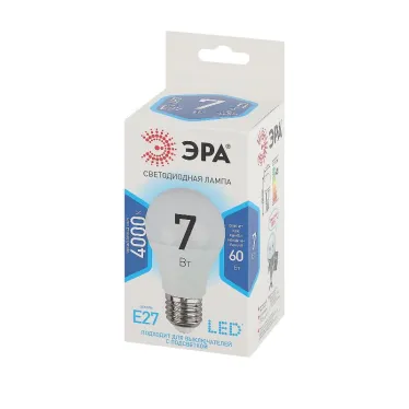 Лампа светодиодная LED A60-7W-840-E27 (диод, груша, 7Вт, нейтр, E27 (10/100/1500)