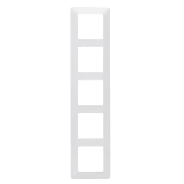Valena LIFE Рамка 5 постов белая универсальная