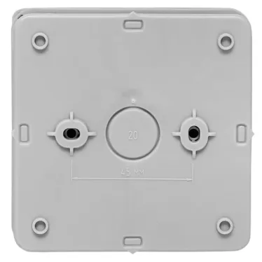 Коробка распределительная KMP-030-035 с крышкой (85х85х40) для прямого монтажа без мембр. вводов серая IP54 EKF