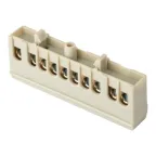 Шина фаза L 6х9мм 10 отверстий латунь серый изолированный корпус на DIN-рейку PROxima