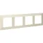 Valena LIFE Рамка 4 поста слоновая кость универсальная