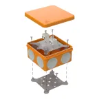 Коробка огнестойкая для о/п двухкомпонентная 60-0300-FR2.5-4 Е15-Е120 100х100х50