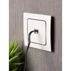 Стокгольм Механизм Розетки Phone 1-местной белый