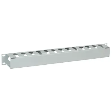 Органайзер кабельныйс крышкой 19дюйм 1U серый