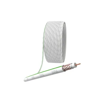 Кабель коаксиальный SAT 703 B 75 Ом Cu/(оплётка Cu 75%) PVC цвет белый 20 м