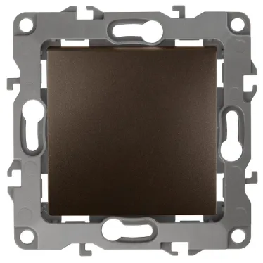 Кнопка, 10АХ-250В, Эра12, бронза (10/100/3000) 12-1111-13