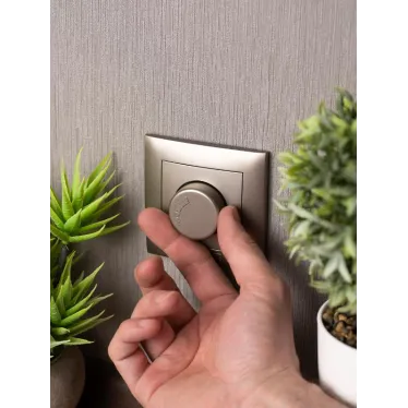 Валенсия лицевая панель светорегулятора 600W 220В кашемир