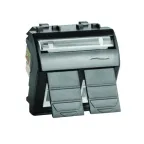 Розетка компьютерная RJ45х2 категория 5е 2 разъема PcNET черная