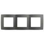 Рамка на 3 поста, Эра12, графит, 12-5003-12