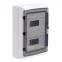 Щит настенный с дверцей 24 модуля IP65 серый с клеммным блоком 63А