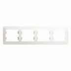 GLOSSA Рамка 4 поста горизонтальная перламутр