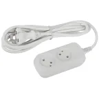                  Удлинитель электрический 2 розетки без заземления 3м ПВС 2x0.75мм2 UDL-10-230 Greenline ЭРА
               