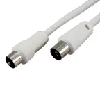 Шнур ТВ гнездо - ТВ штекер. длина 15 метров. белый,