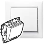 VALENA Выключатель ключ-карта с выдержкой времени 10A белый