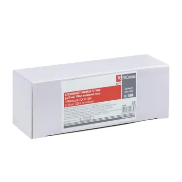 Терминал клеммный TC-1004 до 35мм2 100A 4 клеммные пары