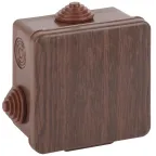 Коробка распаячная открытой установки КОР (дуб) 80х80х50мм с гермовводами 7 вх. IP54 (32/1152)