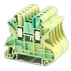 Клемма заземления, винтовой зажим, 2 точки подключения, 2.5 кв.мм