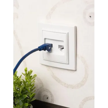 Розетка RJ-45 2-местная СП Минск белая