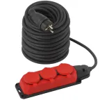                  Удлинитель силовой UK-3e-3x1,5-50m-IP44(KG) с заземлением 3 розетки каучук 50м КГ 3х1,5мм2 IP44
               