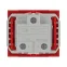 VIVA Розетка силовая с заземлением красная
