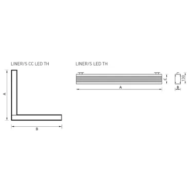 Светильник светодиодный LINER/S DR LED 1200 TH S EM 4000K